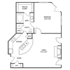 Traditional 1x1 870-890 SF